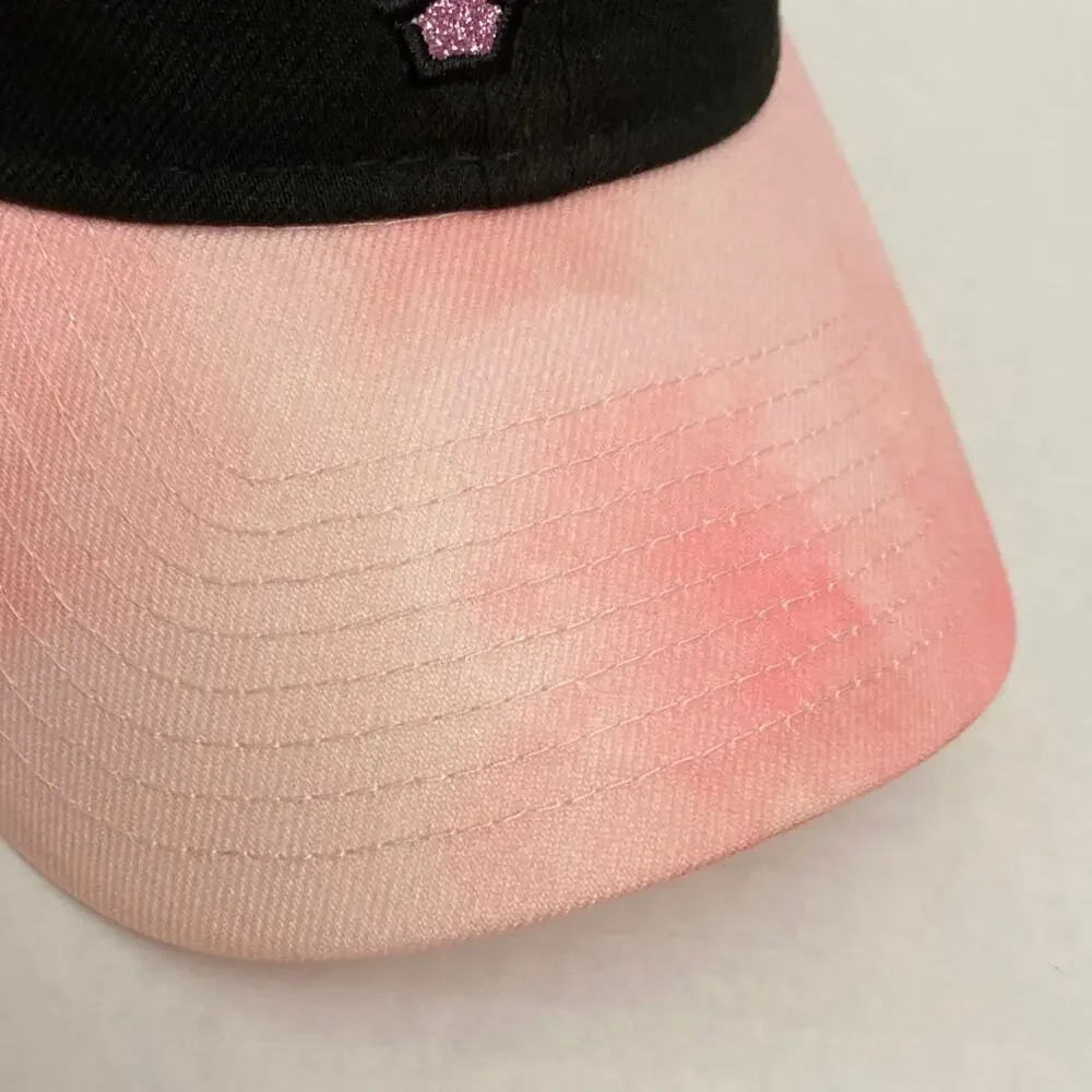 New Era SF Giants Mother's Day 39THIRTY Flex Hat Glitter Pink Black Tie Dye Brim